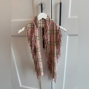 Burberry fringe scarf